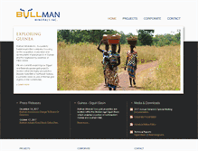 Tablet Screenshot of bullmanminerals.com